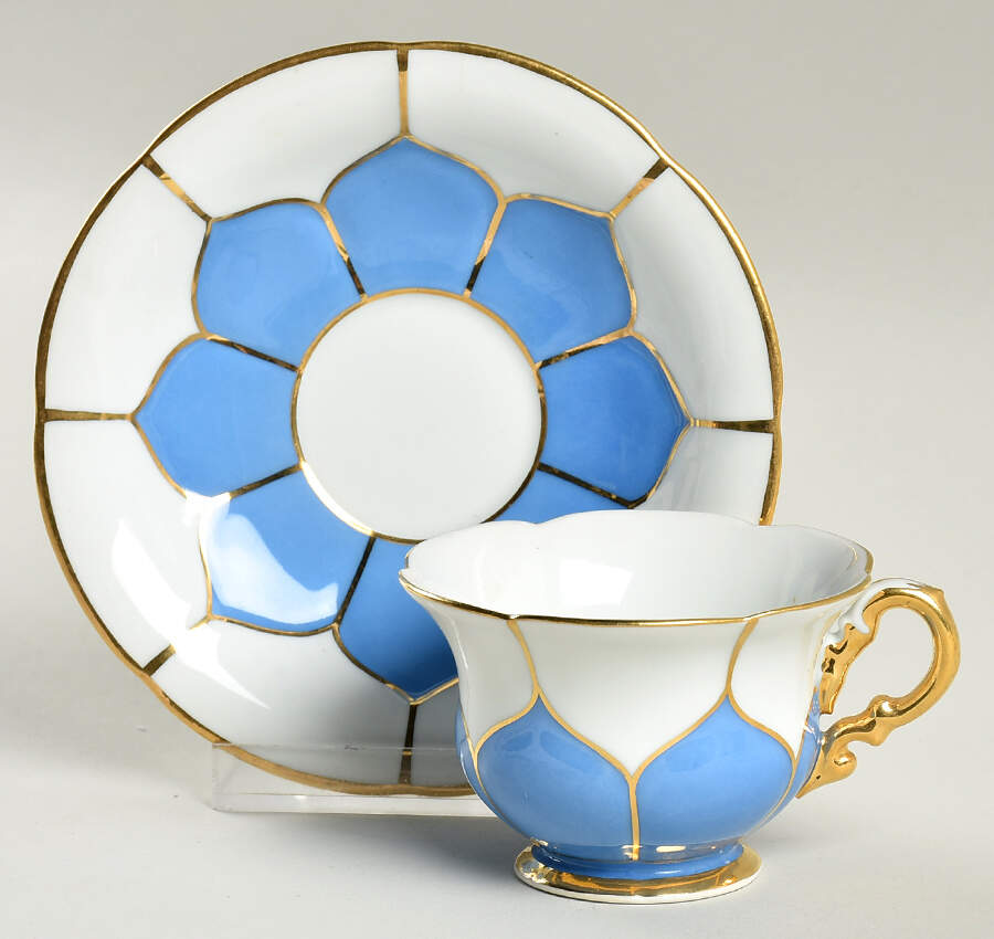 383A Footed Demitasse Cup & Saucer Set by Meissen (Germany)-1