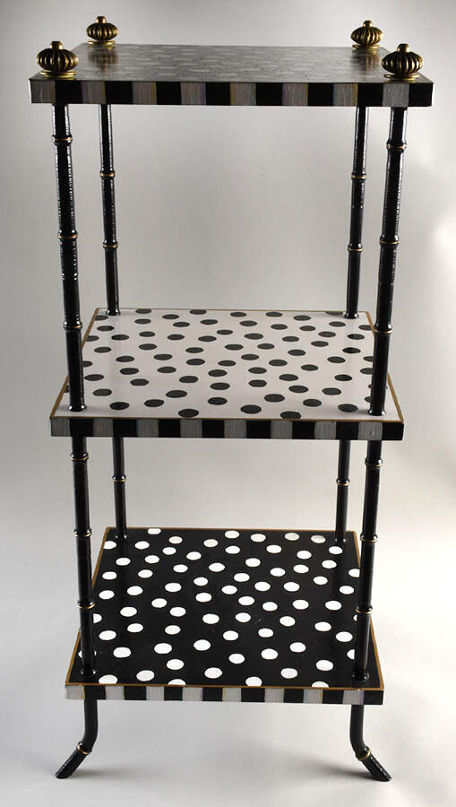 Dot 3 Tier Table by MacKenzie-Childs-1