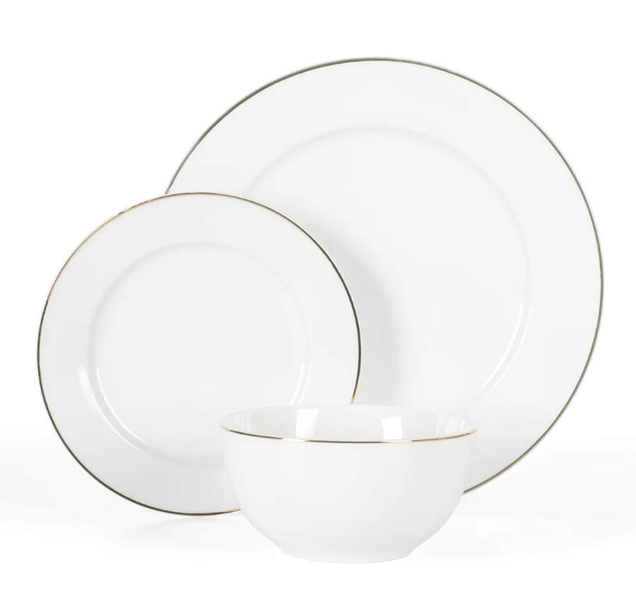 Gracie Lane White Dinner Plate by Martha Stewart-1
