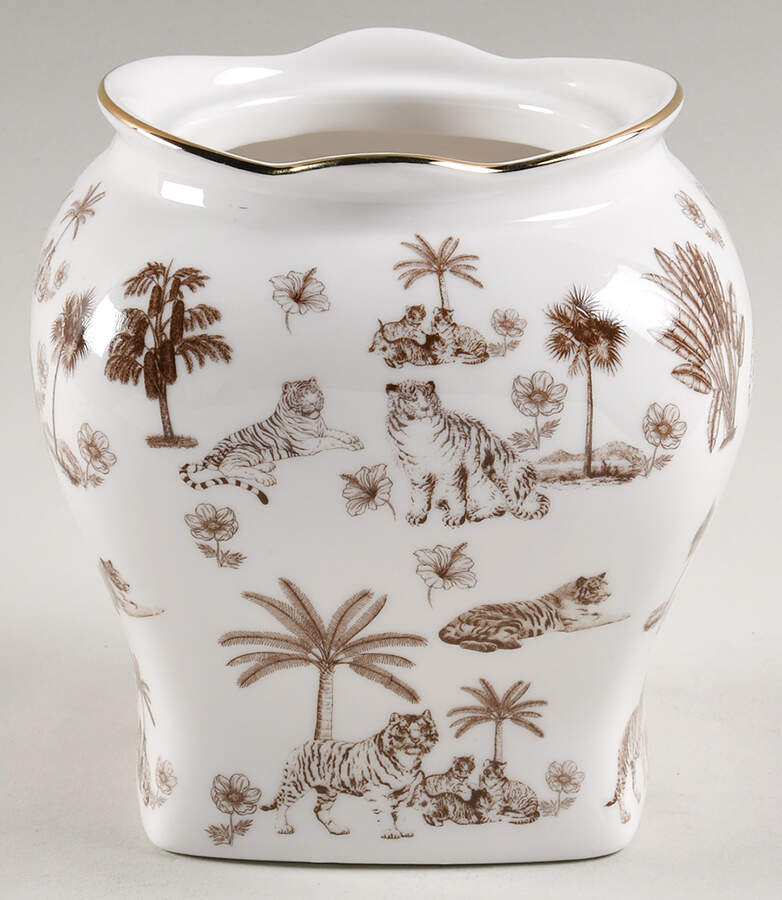 Taupe Tropical 6" Storage Jar No Lid by Monterey Bay-1