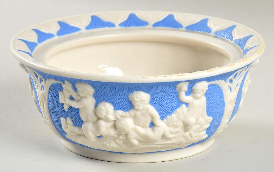 Parian Ware Sauce Boat No Lid by T J & J Mayer (England)-1