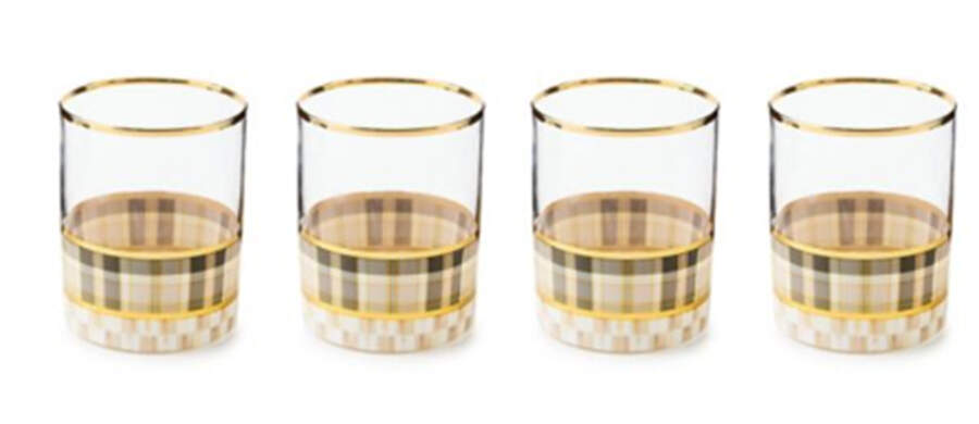 Tartan Mocha (Enamelware) Tumbler Glassware by MacKenzie-Childs-1
