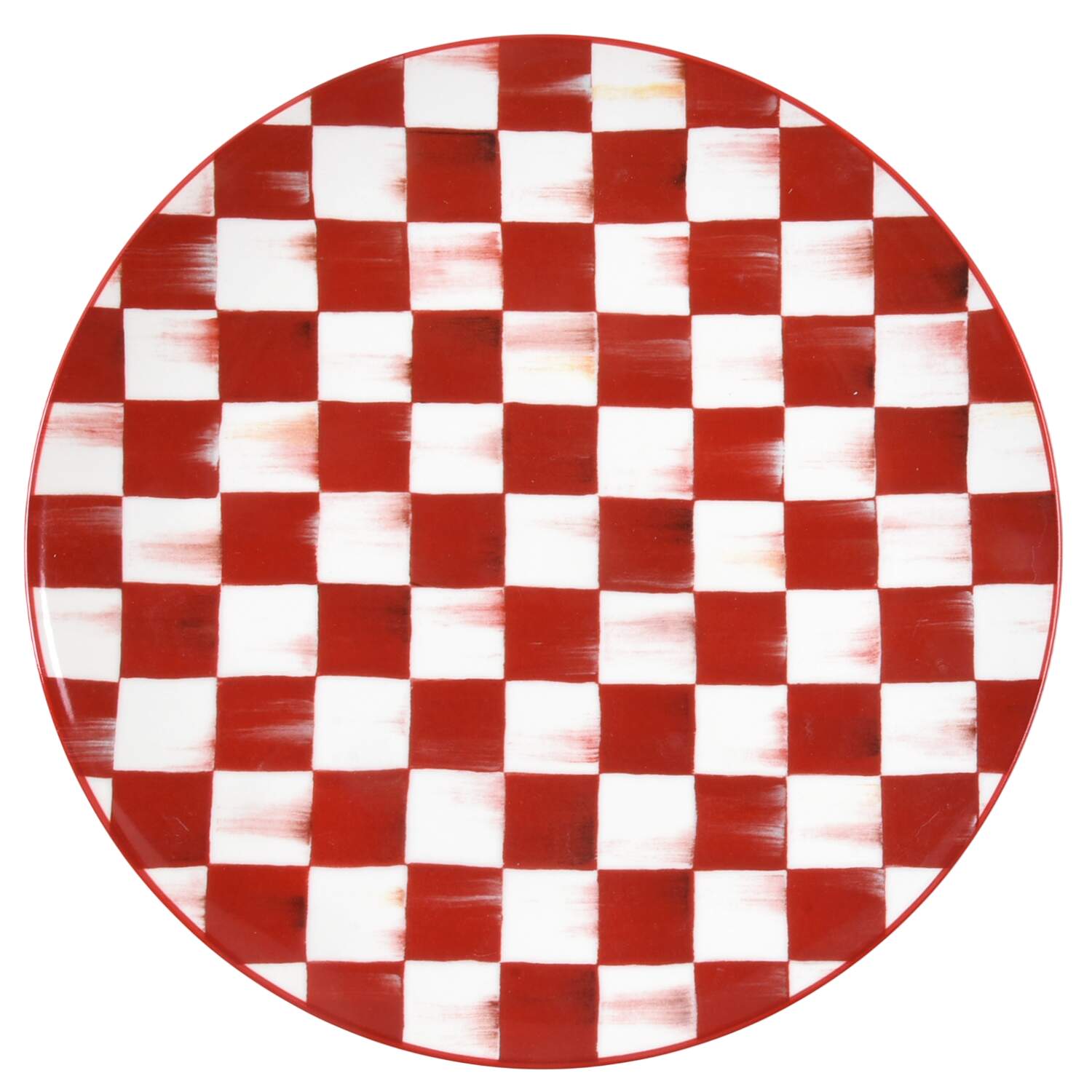 Cherry Check Dinner Plate by MacKenzie-Childs-1