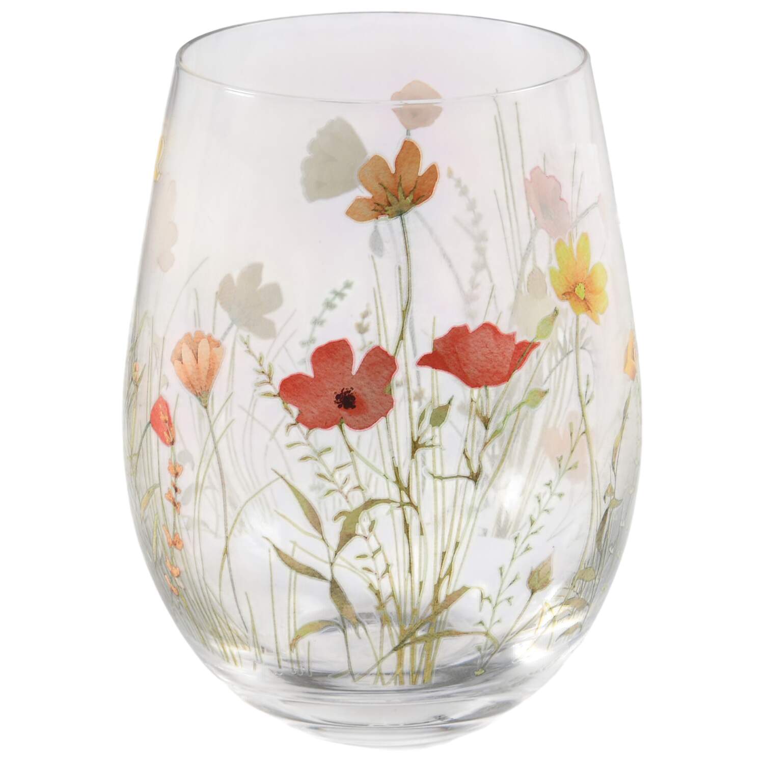 Meadow Serenade Glassware Stemless Wine by Mikasa-1