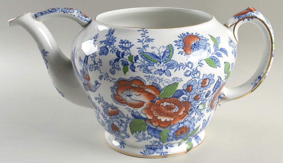 U421 Bird Cage Tea Pot No Lid by C T Maling & Sons-1