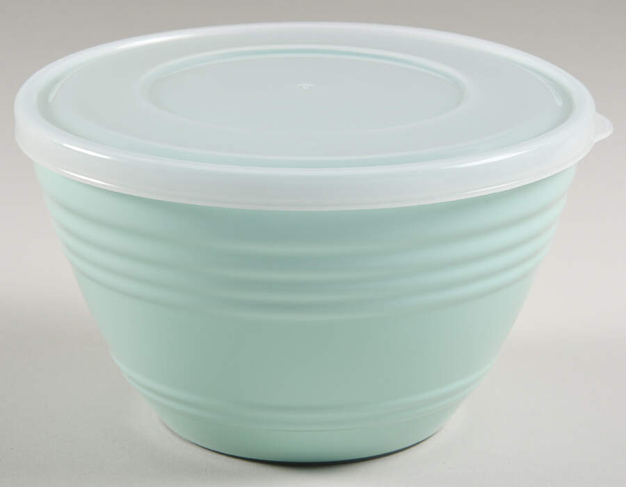 Hoyt-Martha Blue 6" Mixing Bowl & Plastic Lid by Martha Stewart-1