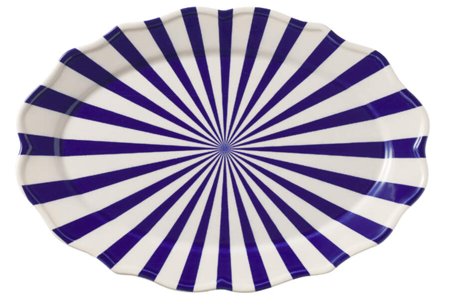Mafalda 15" Oval Serving Platter by Maison Madison-1