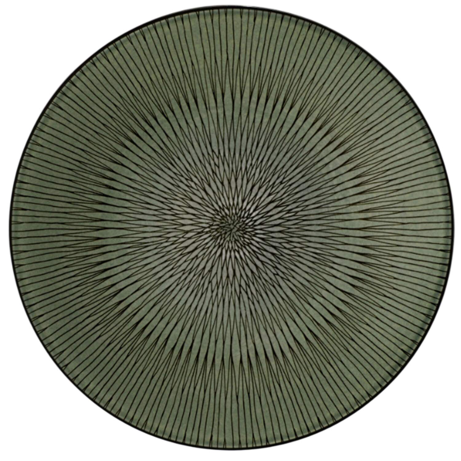 Hypnose-Kaki (Green) Salad/Dessert Plate by Medard de Noblat-1