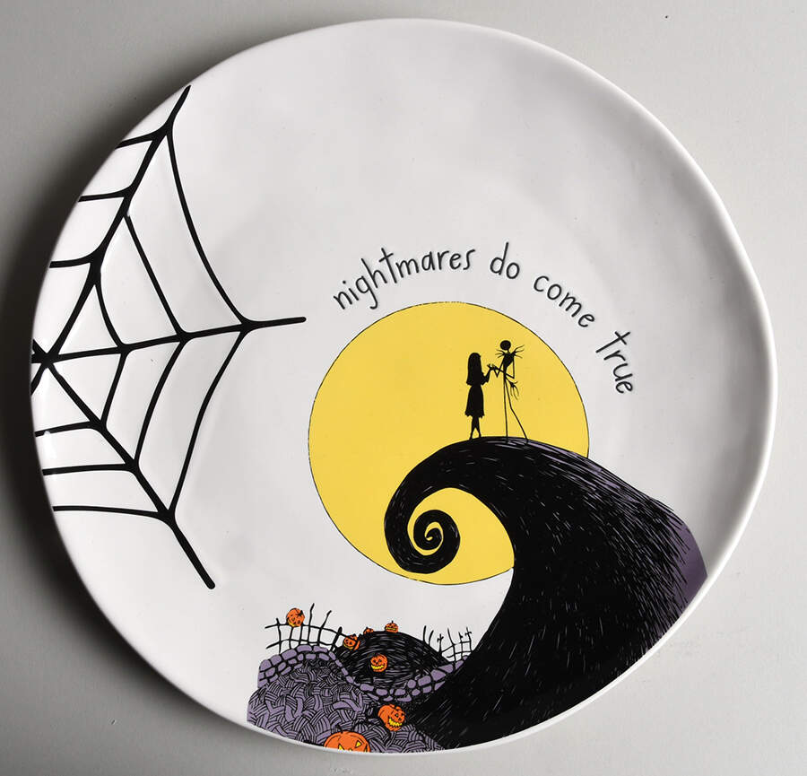 Nightmare Before Christmas Dinner Plate by Magenta-1