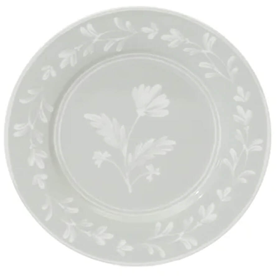 Maiden Crown-White on Various Colors Salad/Dessert Plate by Martha Stewart-1