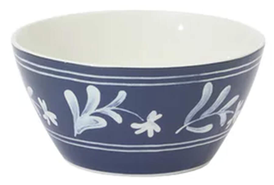 Maiden Crown-White on Various Colors Soup/Cereal Bowl by Martha Stewart-1