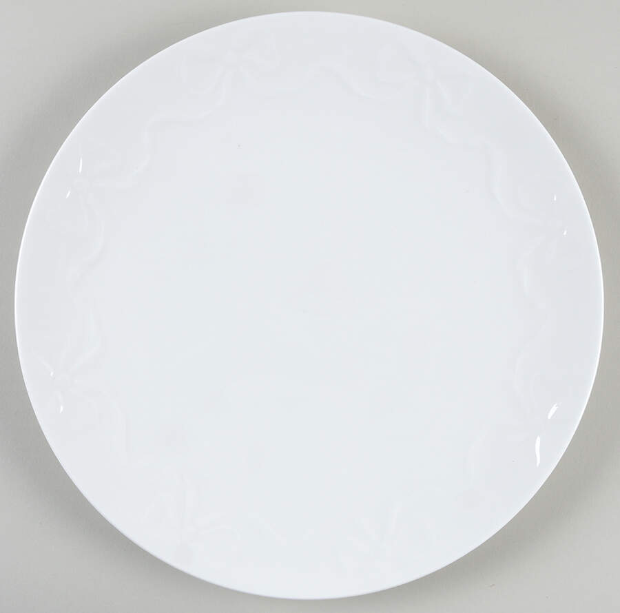 Embossed Bow Dinner Plate by Mikasa-1