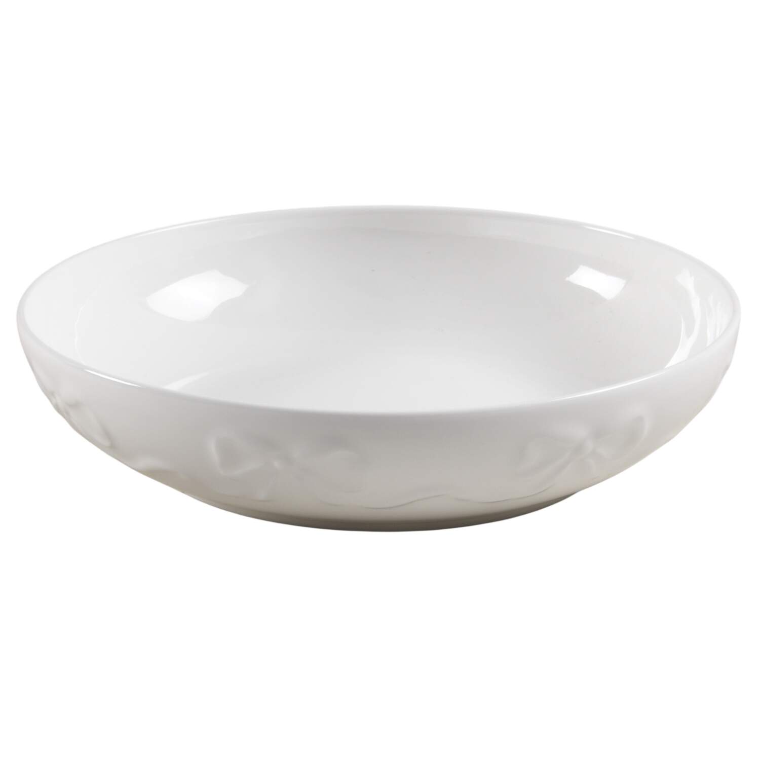 Embossed Bow 8" Individual Pasta Bowl by Mikasa-1