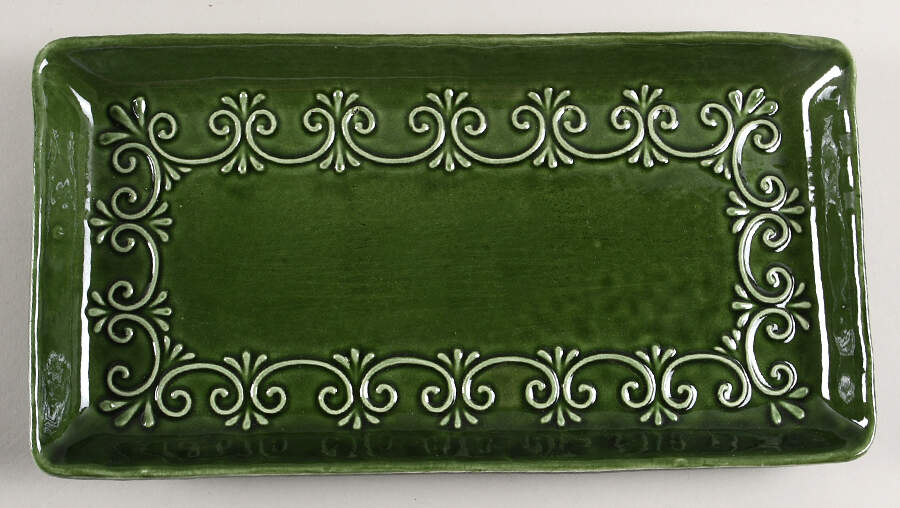 MLJ27 11" Rectangular Serving Platter by Maioliche Jessica-1