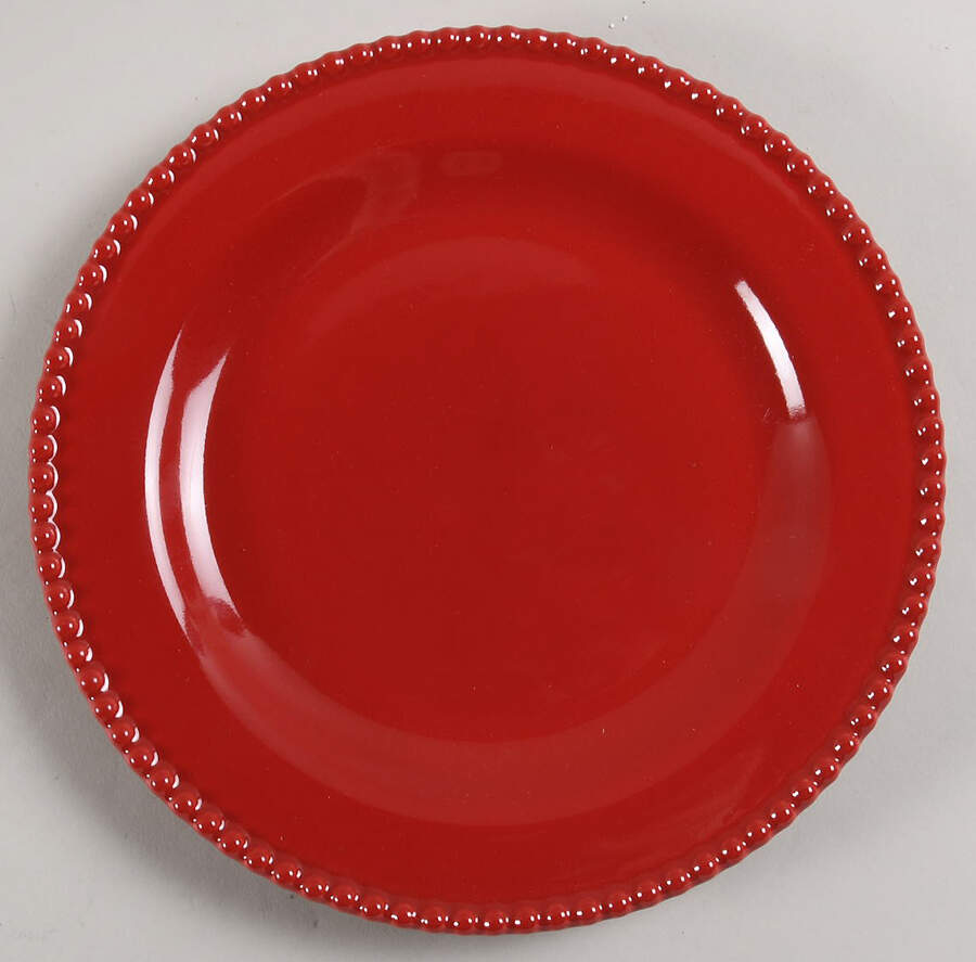 Perola Red Salad Plate by Matceramica-1