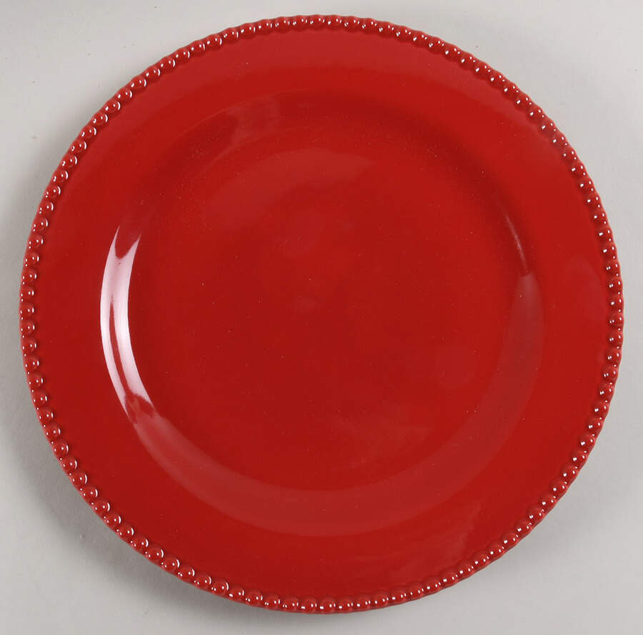 Perola Red Dinner Plate by Matceramica-1