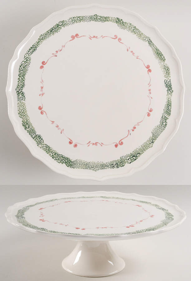 M2A74 13" Diameter Pedestal Cake Stand by Matceramica-1