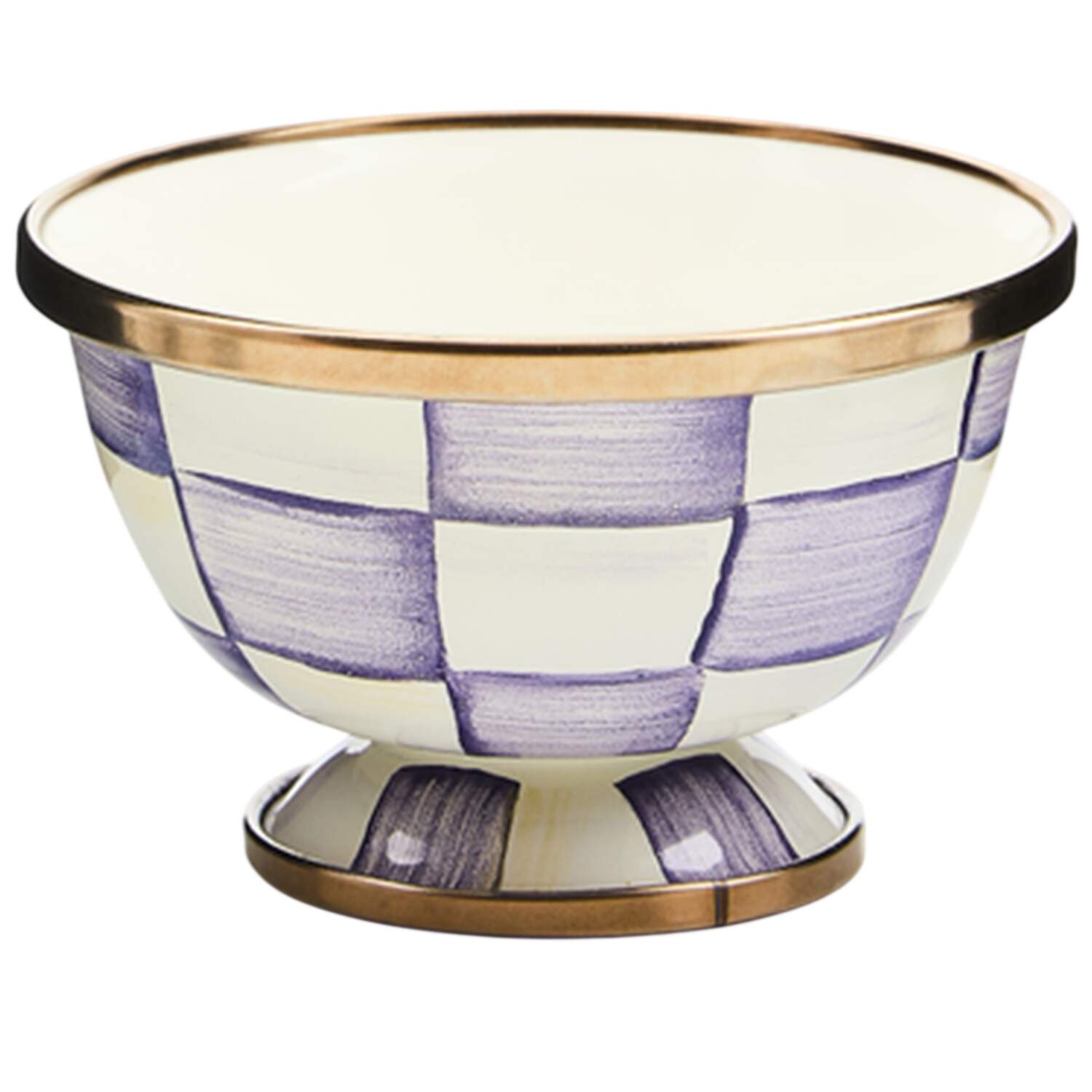 Violet Check Open Sugar Bowl by MacKenzie-Childs-1