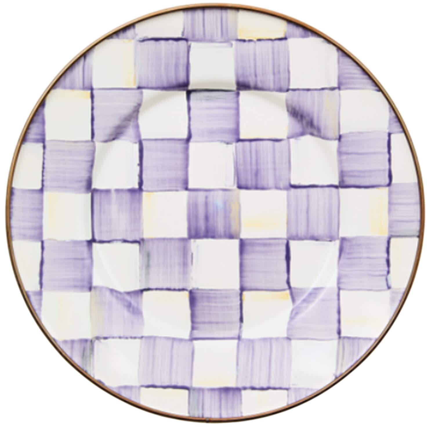 Violet Check Salad Plate by MacKenzie-Childs-1