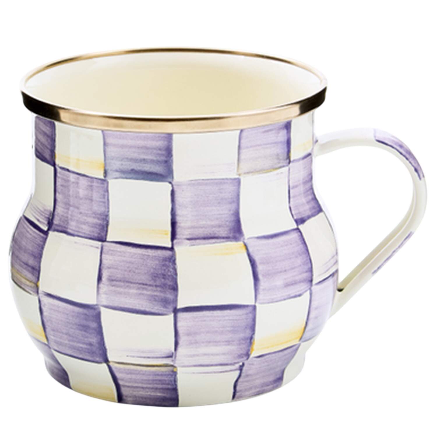 Violet Check Mug by MacKenzie-Childs-1