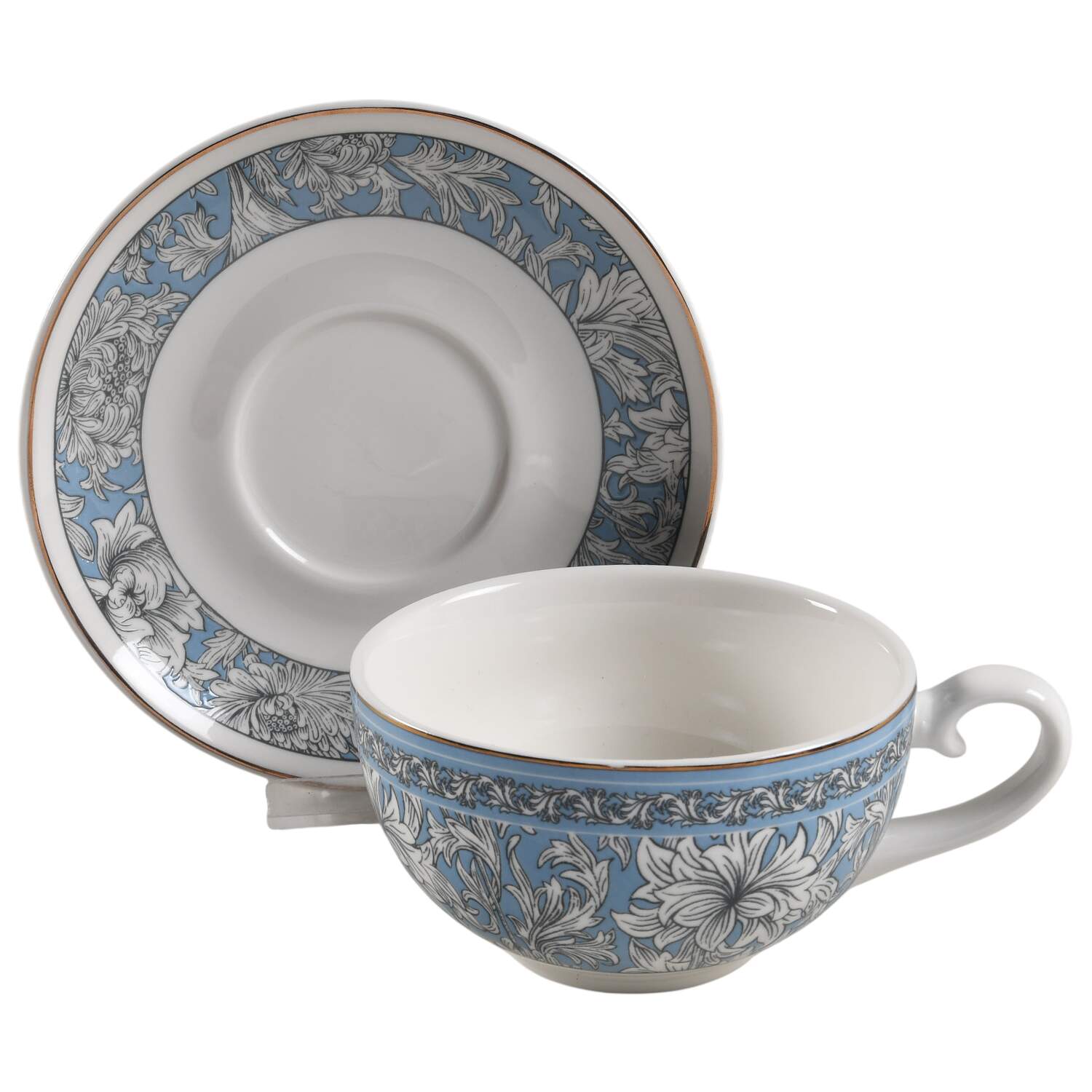 MO51 Flat Cup & Saucer Set by Morris & Co-1