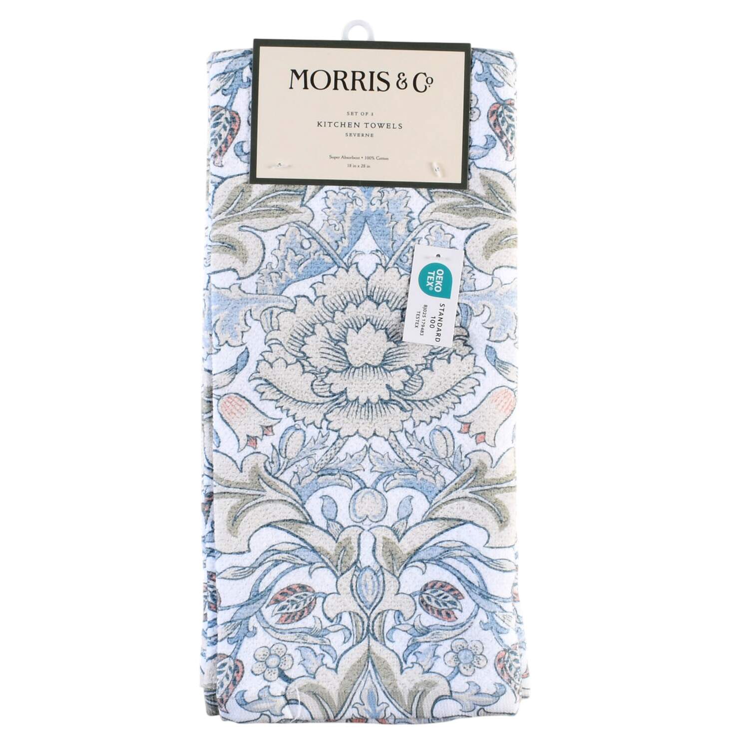 MO52 (Set of 3) Cloth Kitchen Towels by Morris & Co-1