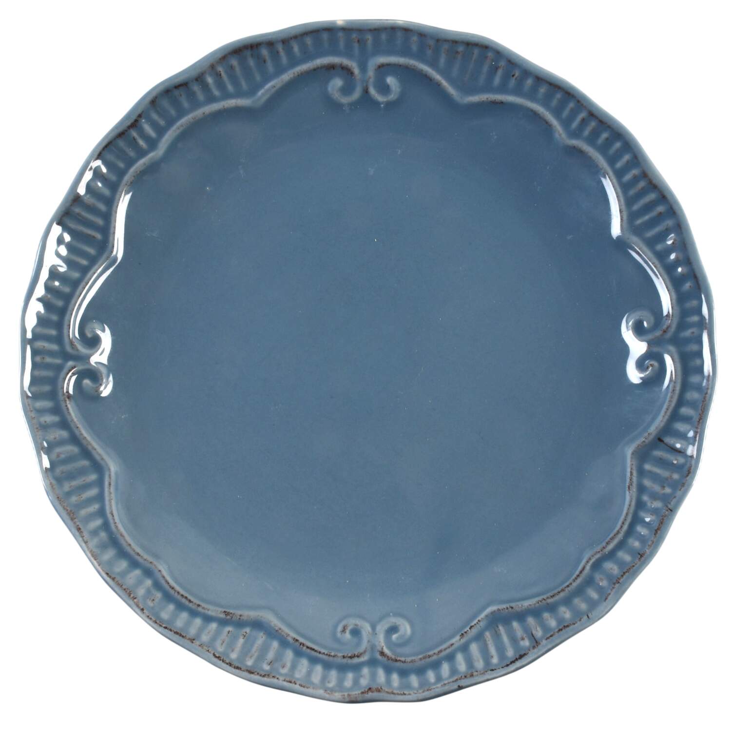 Capri Blue Dinner Plate by Modern Southern Home-1