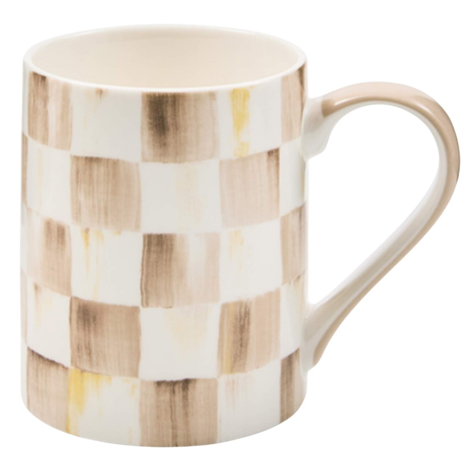 Mocha Check (Ceramic) Mug by MacKenzie-Childs-1