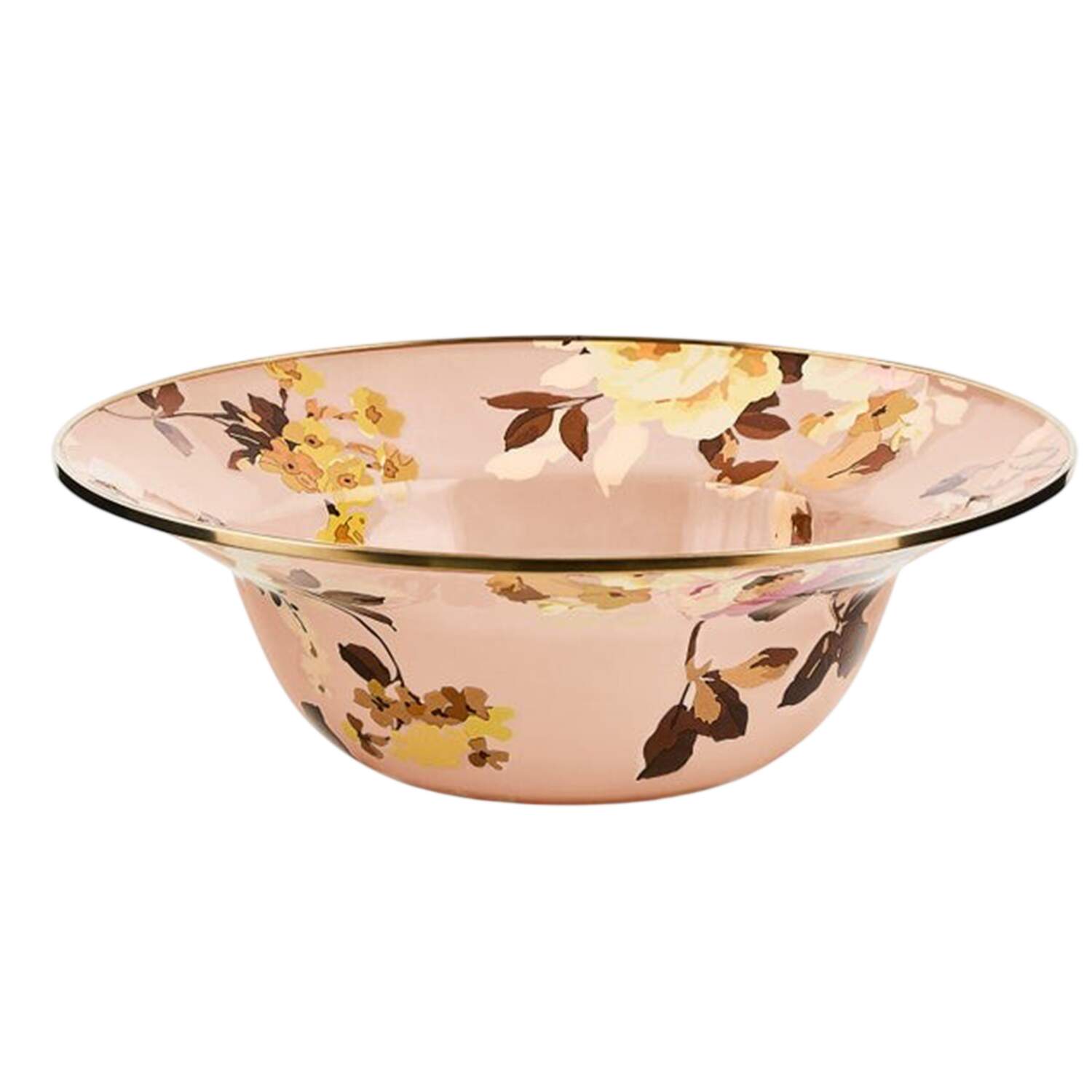 Wild Rose  Mauve (Enamelware) 12" Round Serving Bowl by MacKenzie-Childs-1