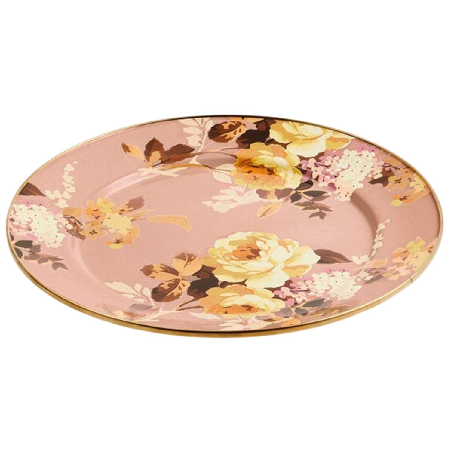Wild Rose  Mauve (Enamelware) Service Plate (Charger) by MacKenzie-Childs-1