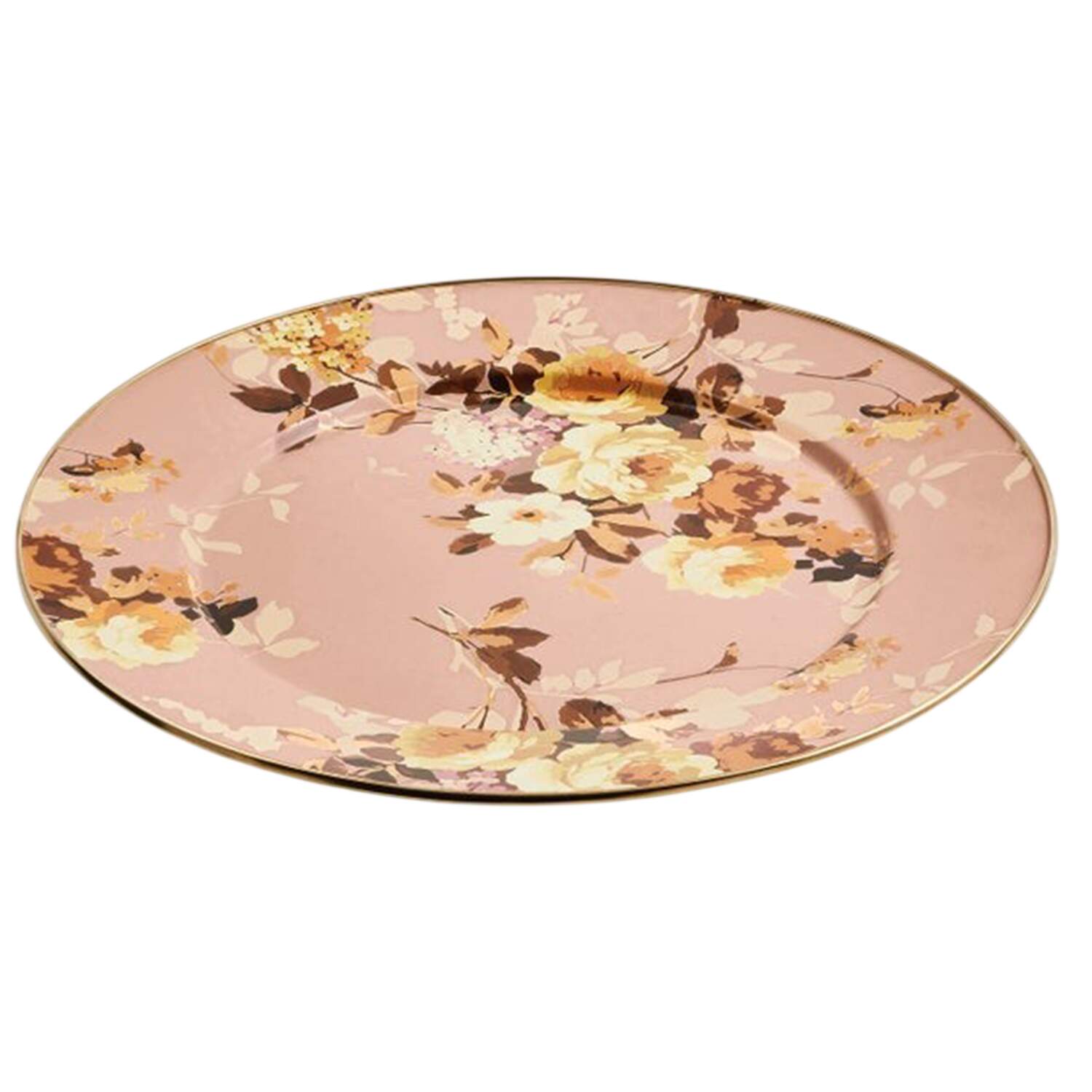 Wild Rose  Mauve (Enamelware) 16" Round Platter by MacKenzie-Childs-1