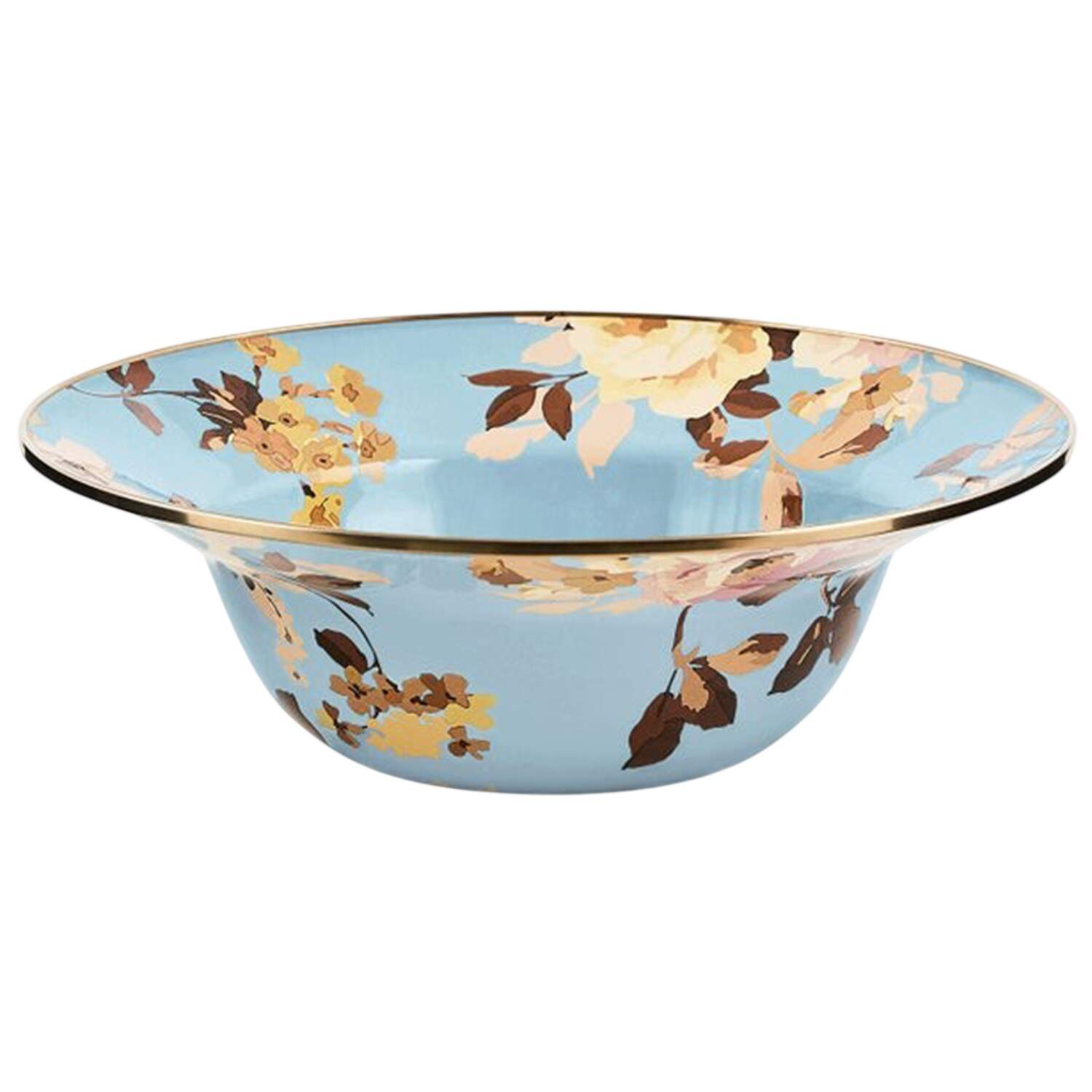 Wild Rose Slate (Enamelware) 12" Round Serving Bowl by MacKenzie-Childs-1