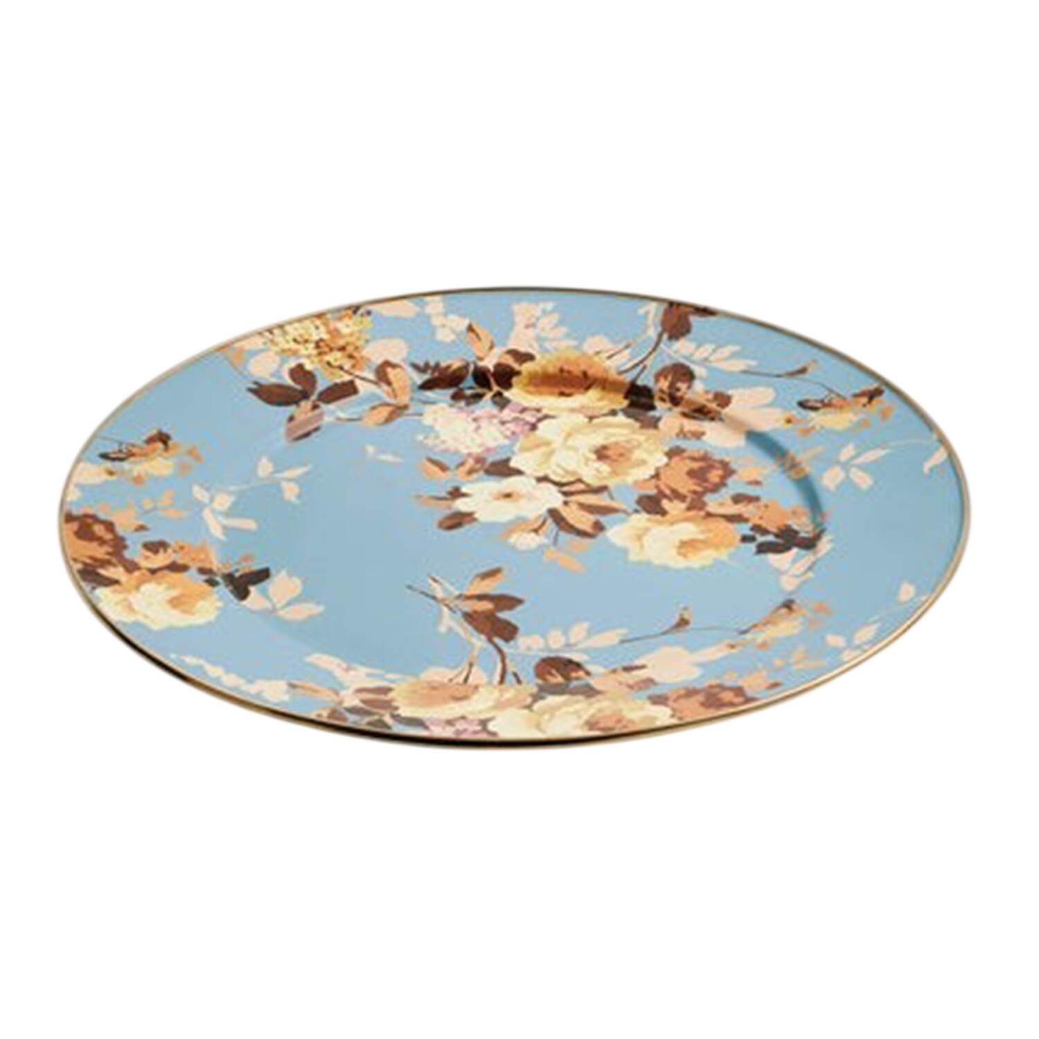 Wild Rose Slate (Enamelware) 16" Round Platter by MacKenzie-Childs-1