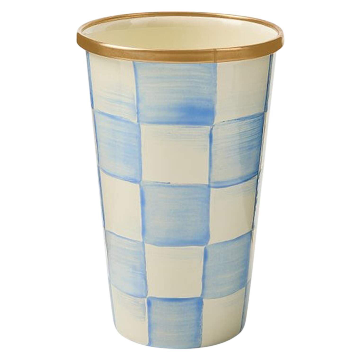 Sky Check (Enamelware) 10 Oz Tumbler by MacKenzie-Childs-1