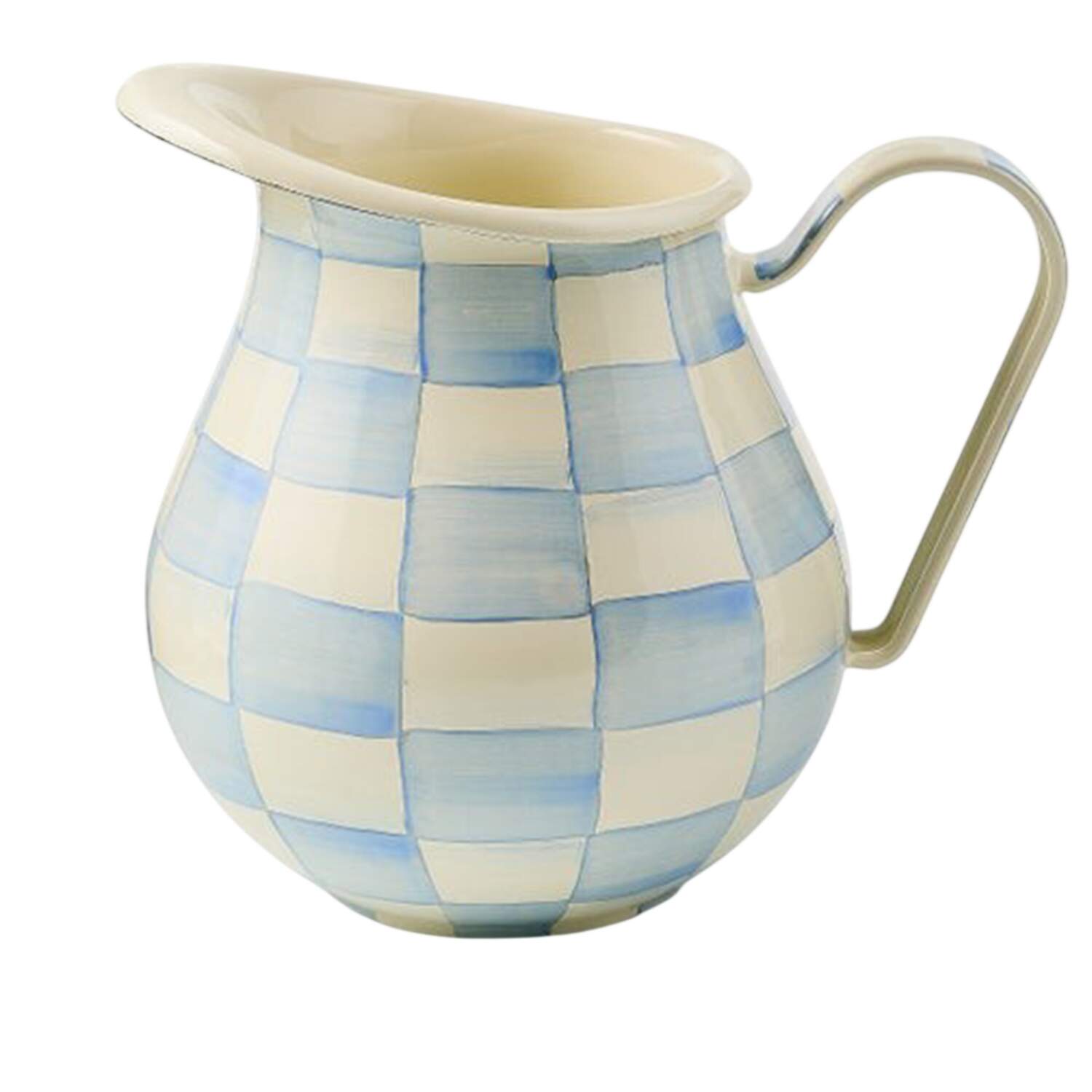Sky Check (Enamelware) 96 Oz Pitcher by MacKenzie-Childs-1