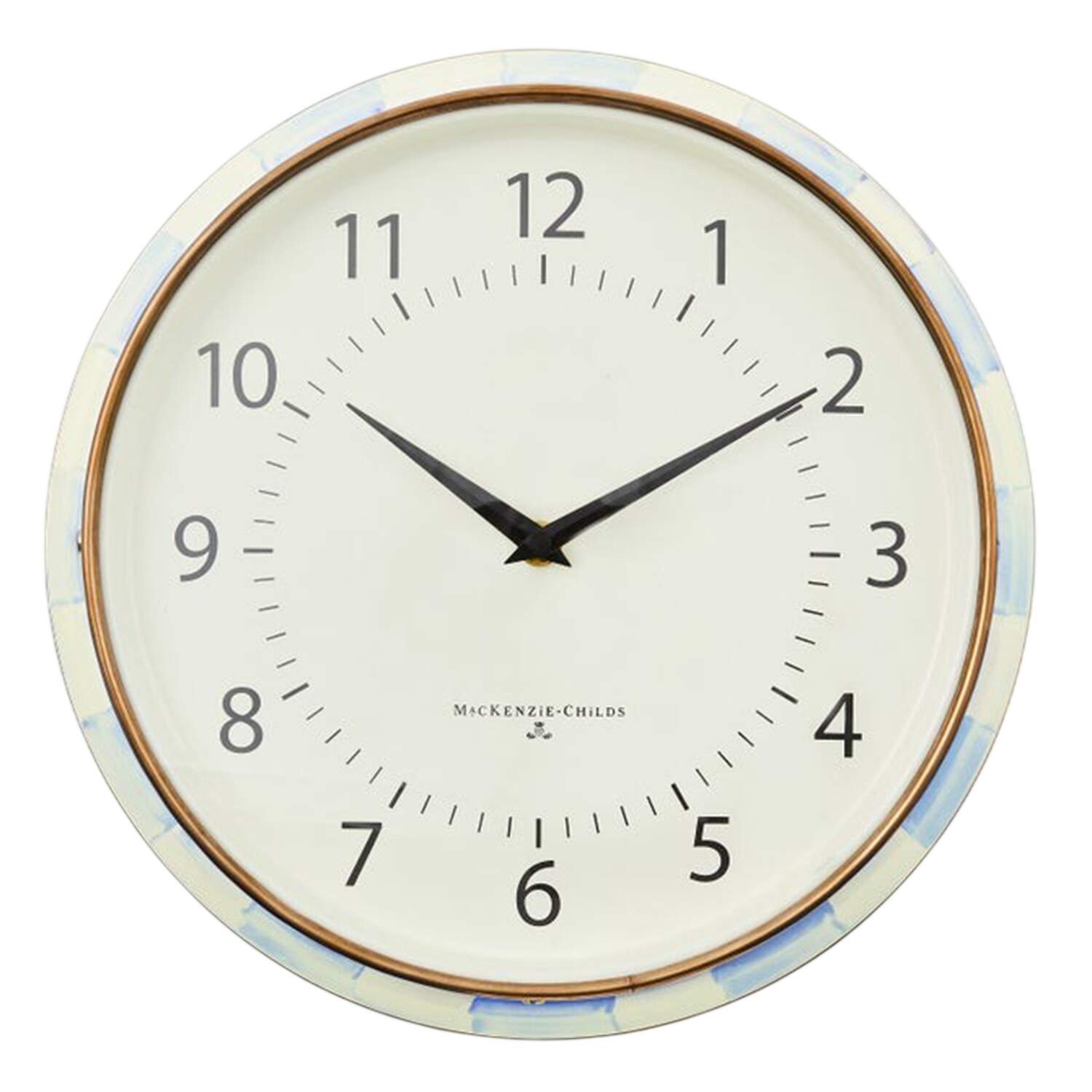 Sky Check (Enamelware) Hanging Wall Clock by MacKenzie-Childs-1
