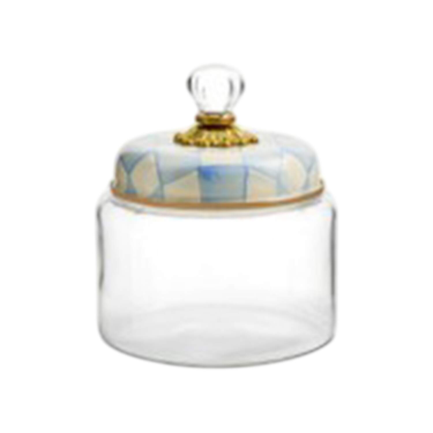 Sky Check (Enamelware) Small Glassware Canister by MacKenzie-Childs-1
