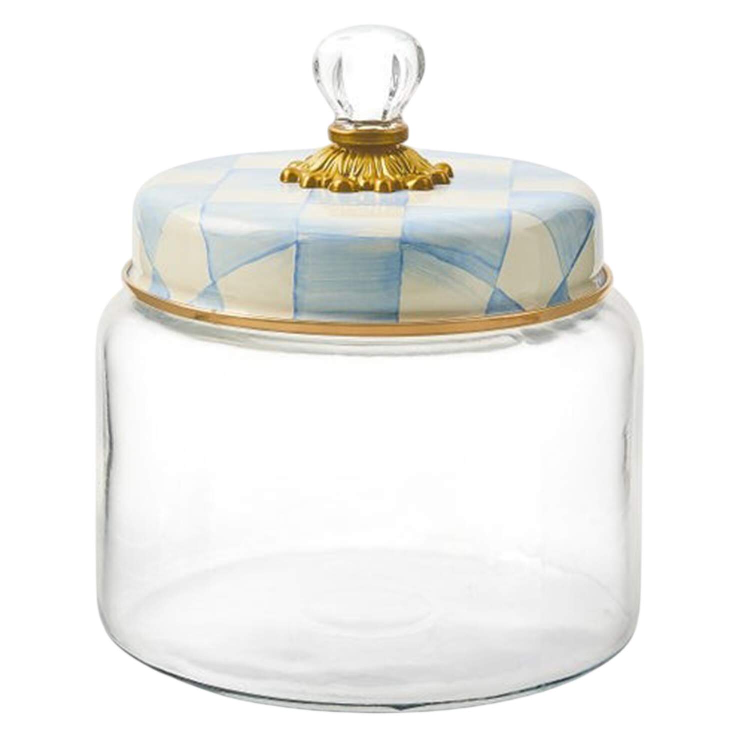 Sky Check (Enamelware) Medium Glassware Canister by MacKenzie-Childs-1