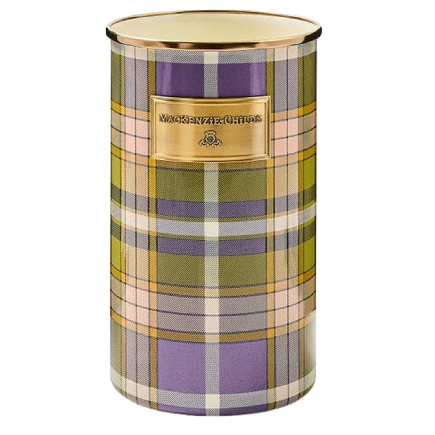 Tartan Violet (Enamelware) Utensil Holder by MacKenzie-Childs-1