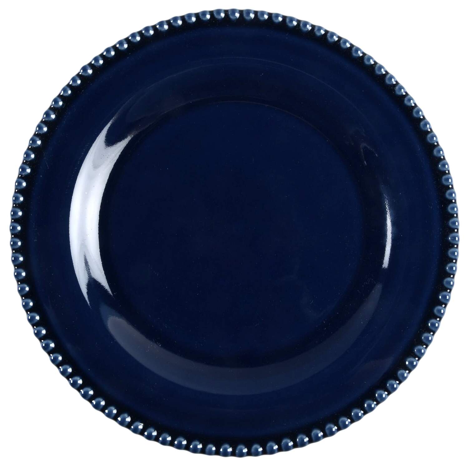 Perola Dark Blue Salad Plate by Matceramica-1
