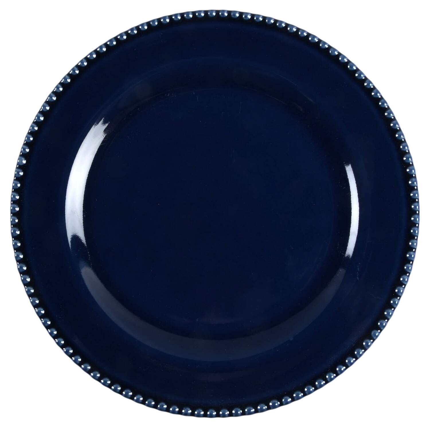 Perola Dark Blue Dinner Plate by Matceramica-1