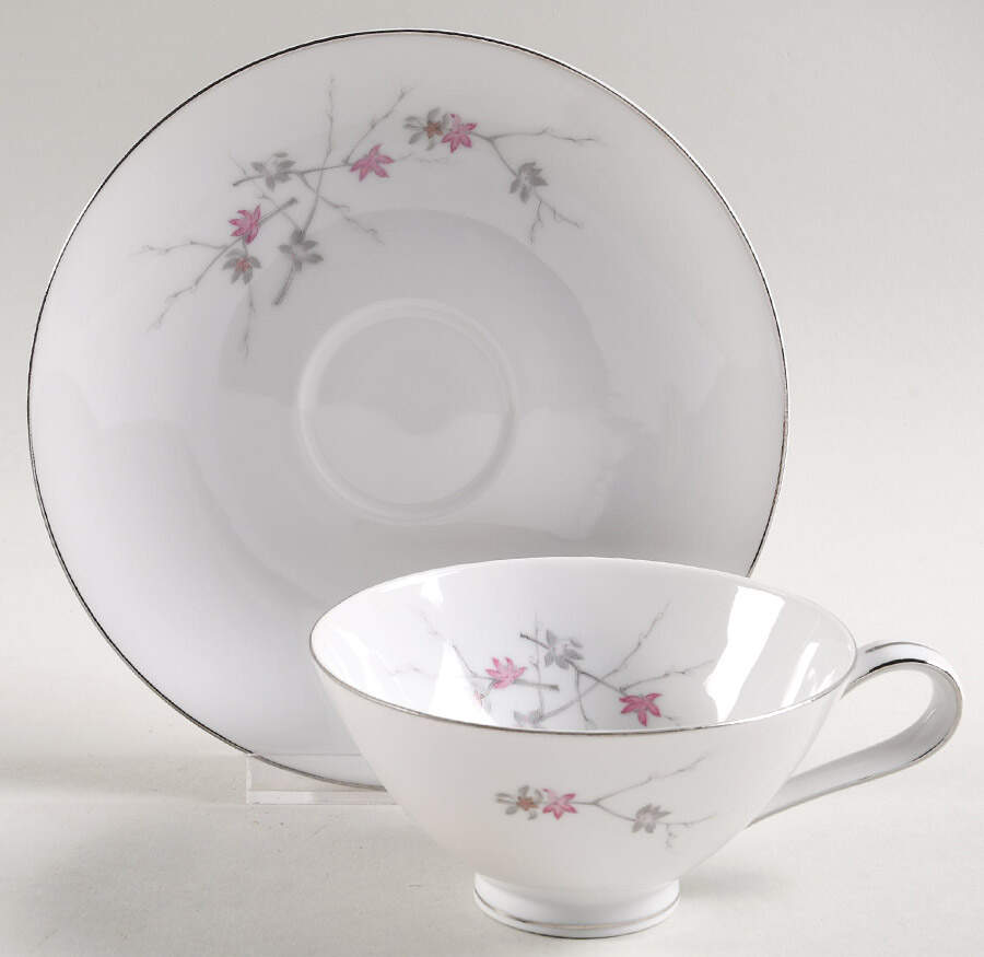 Arlene Footed Cup & Saucer Set by Narumi-1