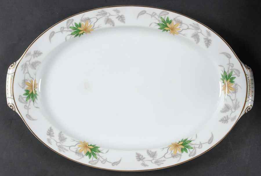 Avalon 17" Oval Serving Platter by Narumi-1
