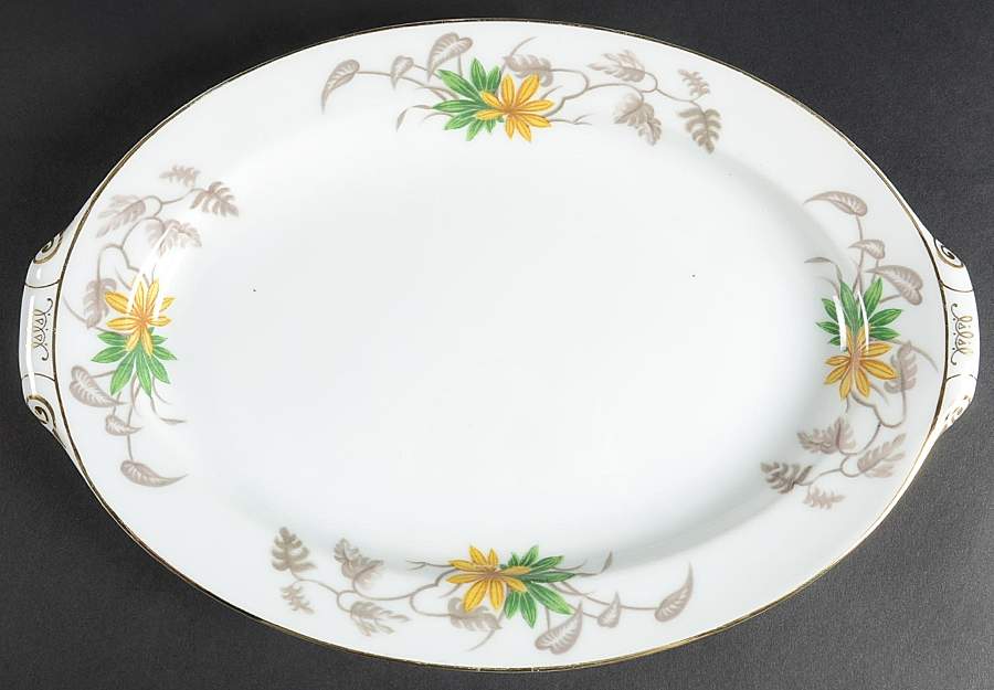 Avalon 12" Oval Serving Platter by Narumi-1