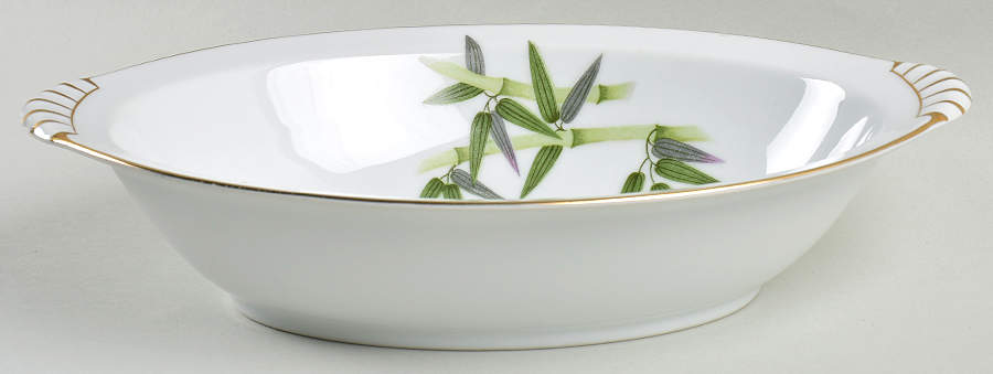 Spring Bamboo 11" Oval Vegetable Bowl by Narumi-1