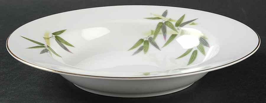 Spring Bamboo Rim Soup Bowl by Narumi-1