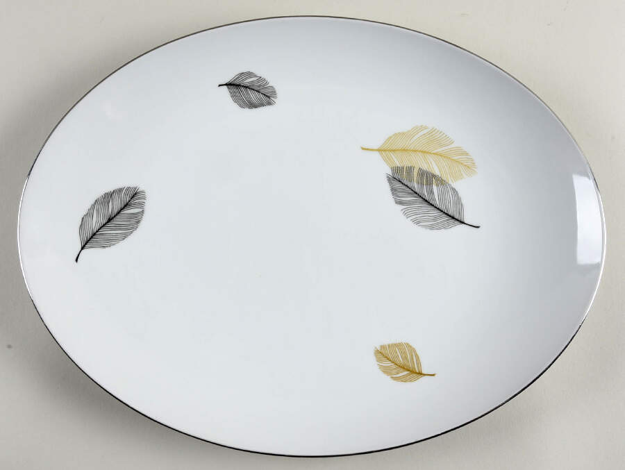 Barclay 14" Oval Serving Platter by Narumi-1