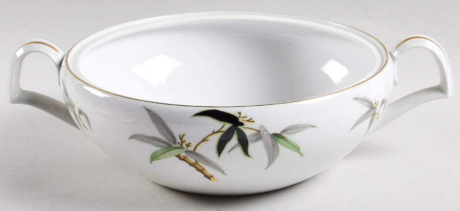 Black Bamboo Round Vegetable No Lid by Narumi-1