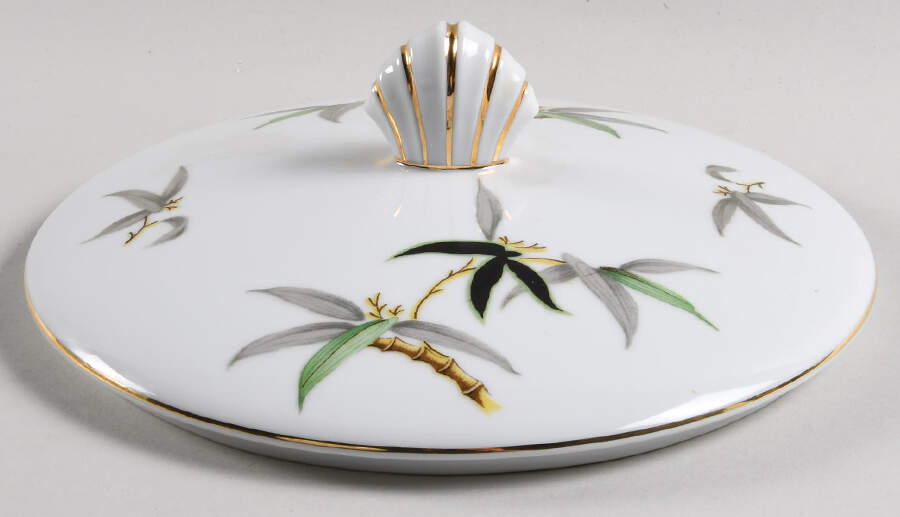Black Bamboo Lid for Round Vegetable by Narumi-1