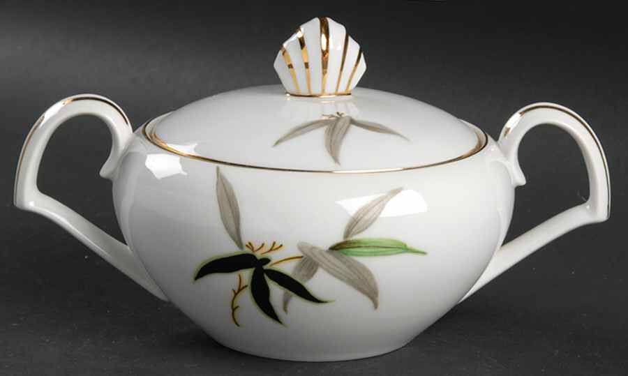 Black Bamboo Sugar Bowl & Lid by Narumi-1